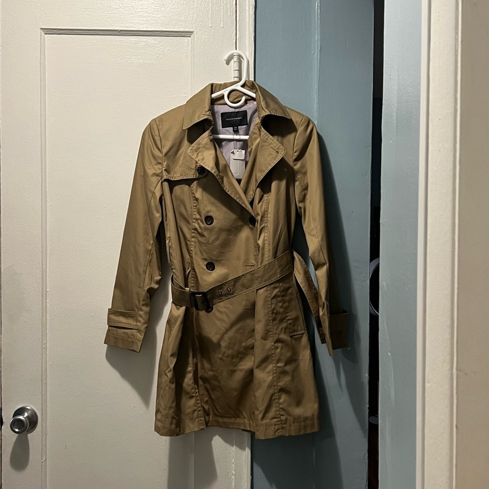 Brand new tan trench coat